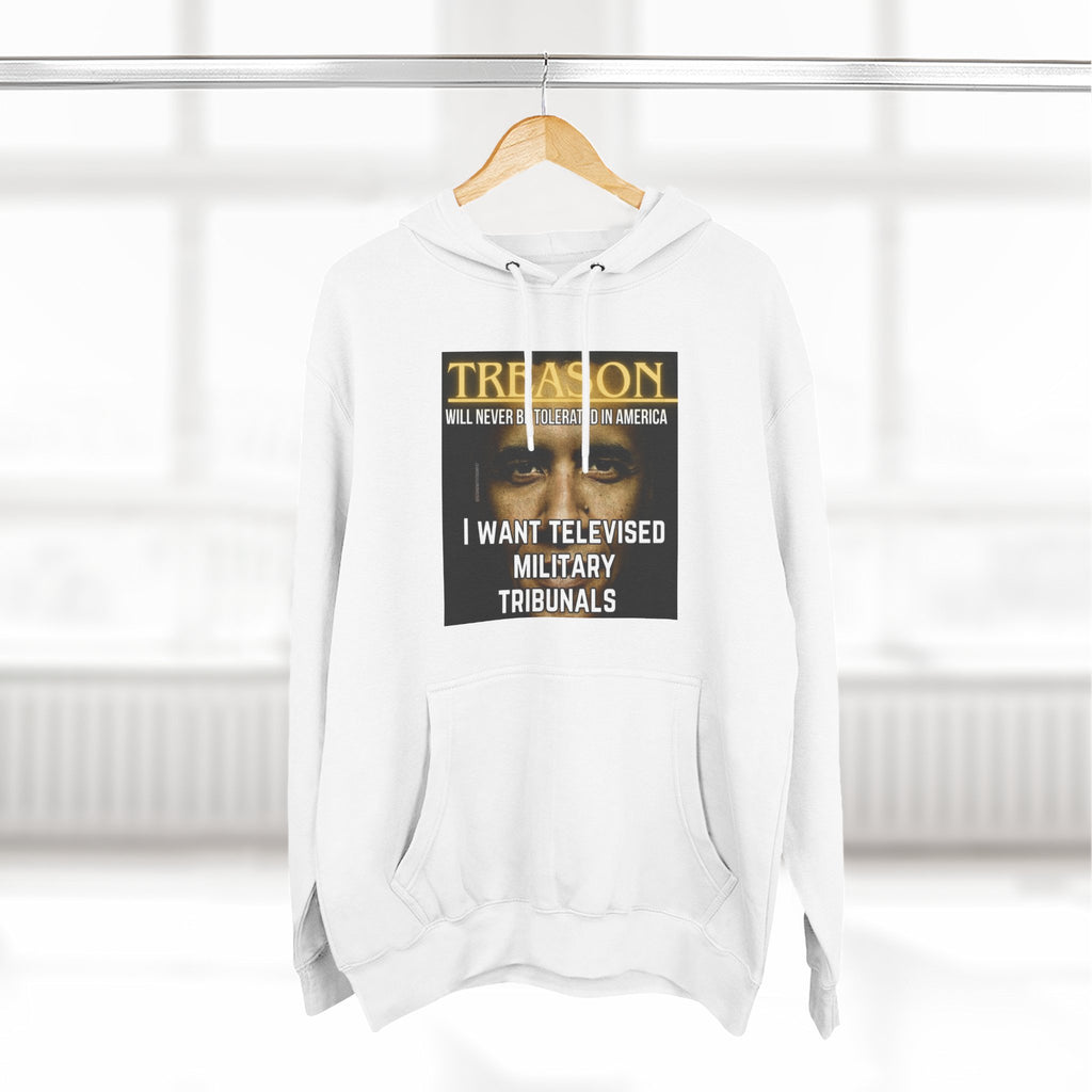 The SCIF "Treason" Televised Military Tribunals Graphic Hoodie