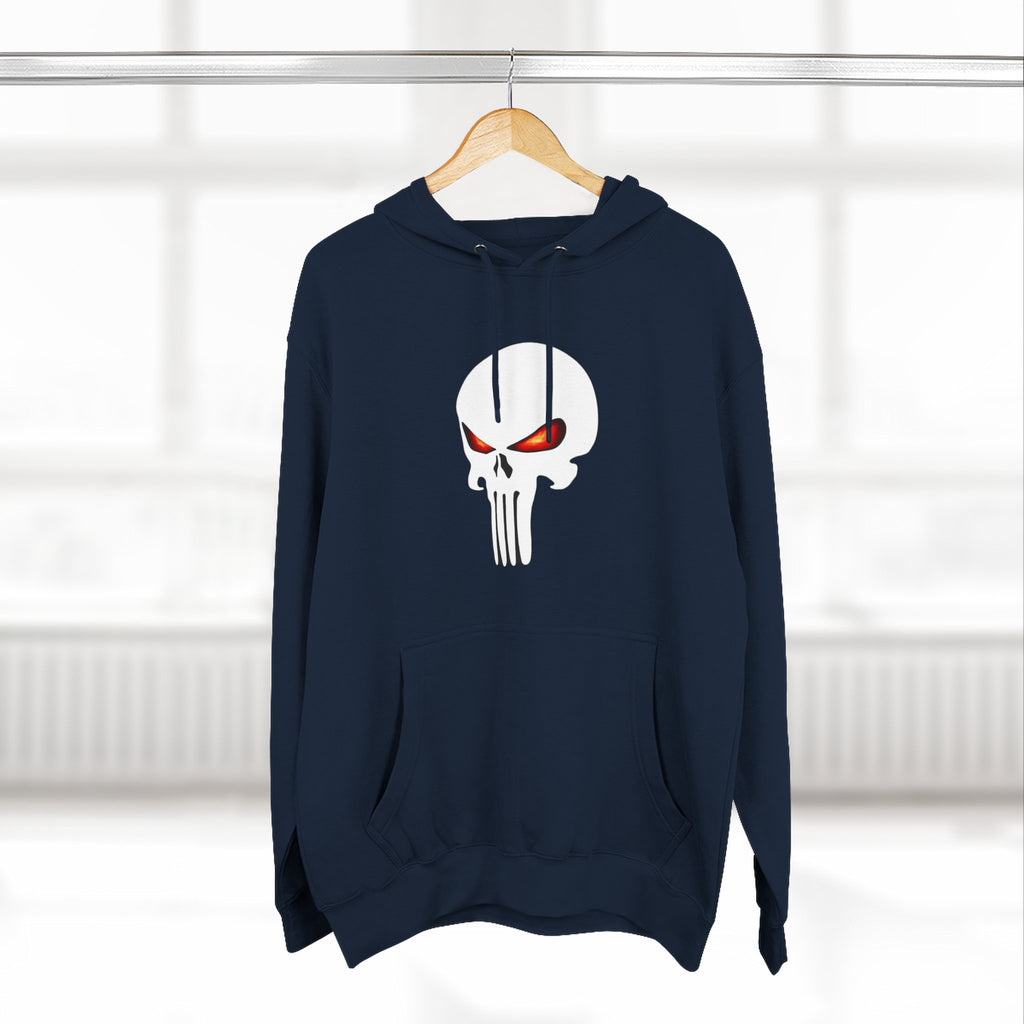 The SCIF Skull "Solid White," Back Quote "Truth Is the Most Effective Weapon," Hoodie