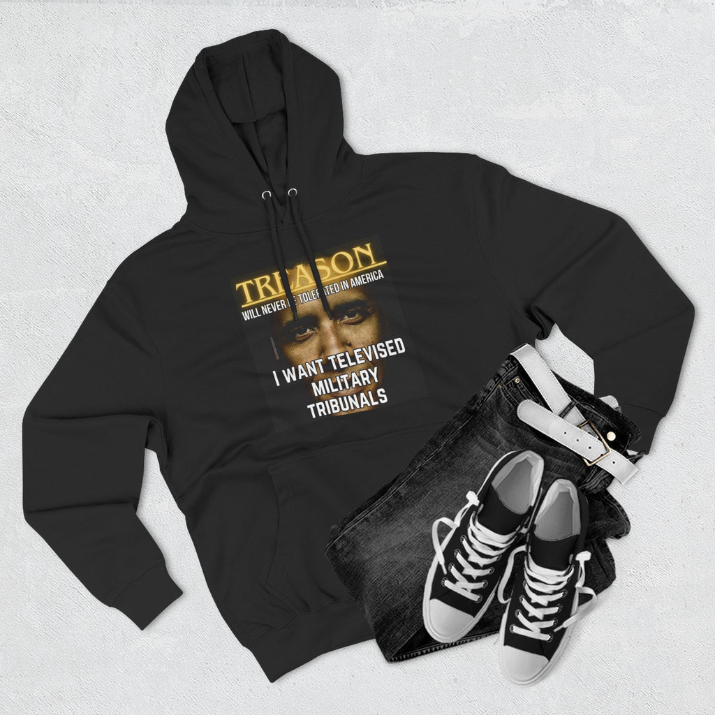 The SCIF "Treason" Televised Military Tribunals Graphic Hoodie