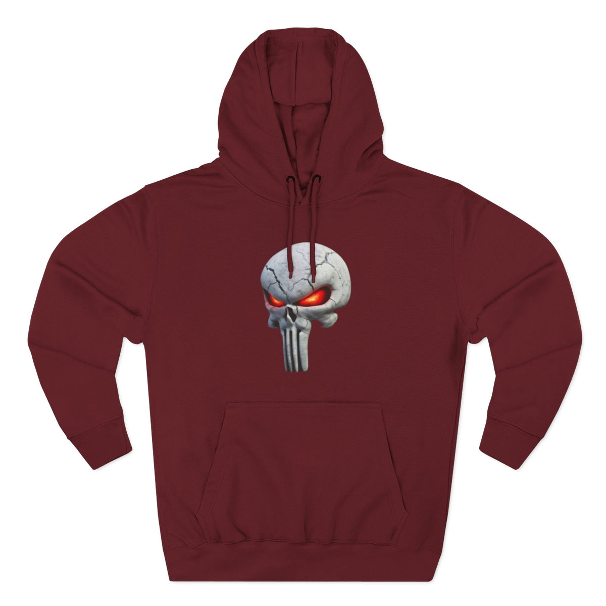 The SCIF Skull Hoodie with Red Glowing Eyes