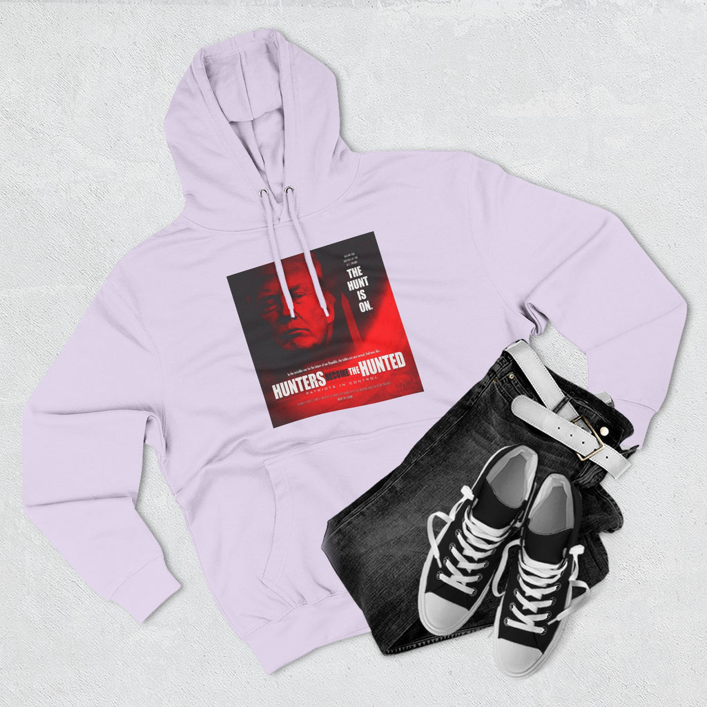 The SCIF "Hunters Become the Hunted Hoodie" – Red Noir Graphic Fleece Pullover