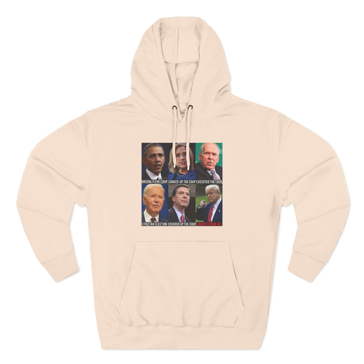 The SCIF Political Figures "Caught Them All" Fleece Hoodie