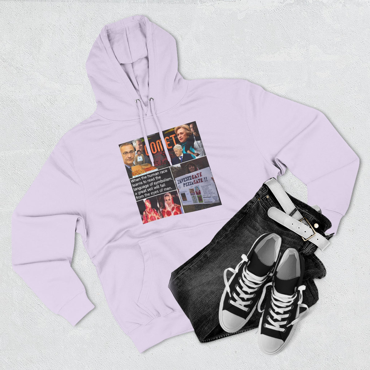 The SCIF "Pizzagate Collage" Fleece hoodie