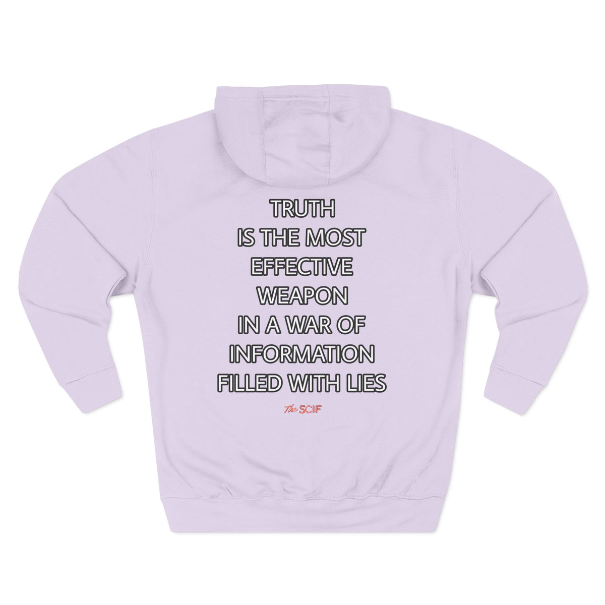 The SCIF Moloch Bohemian Grove "This Is Our Government," Hoodie, Back Quote "Truth Is the Most Effective Weapon..."