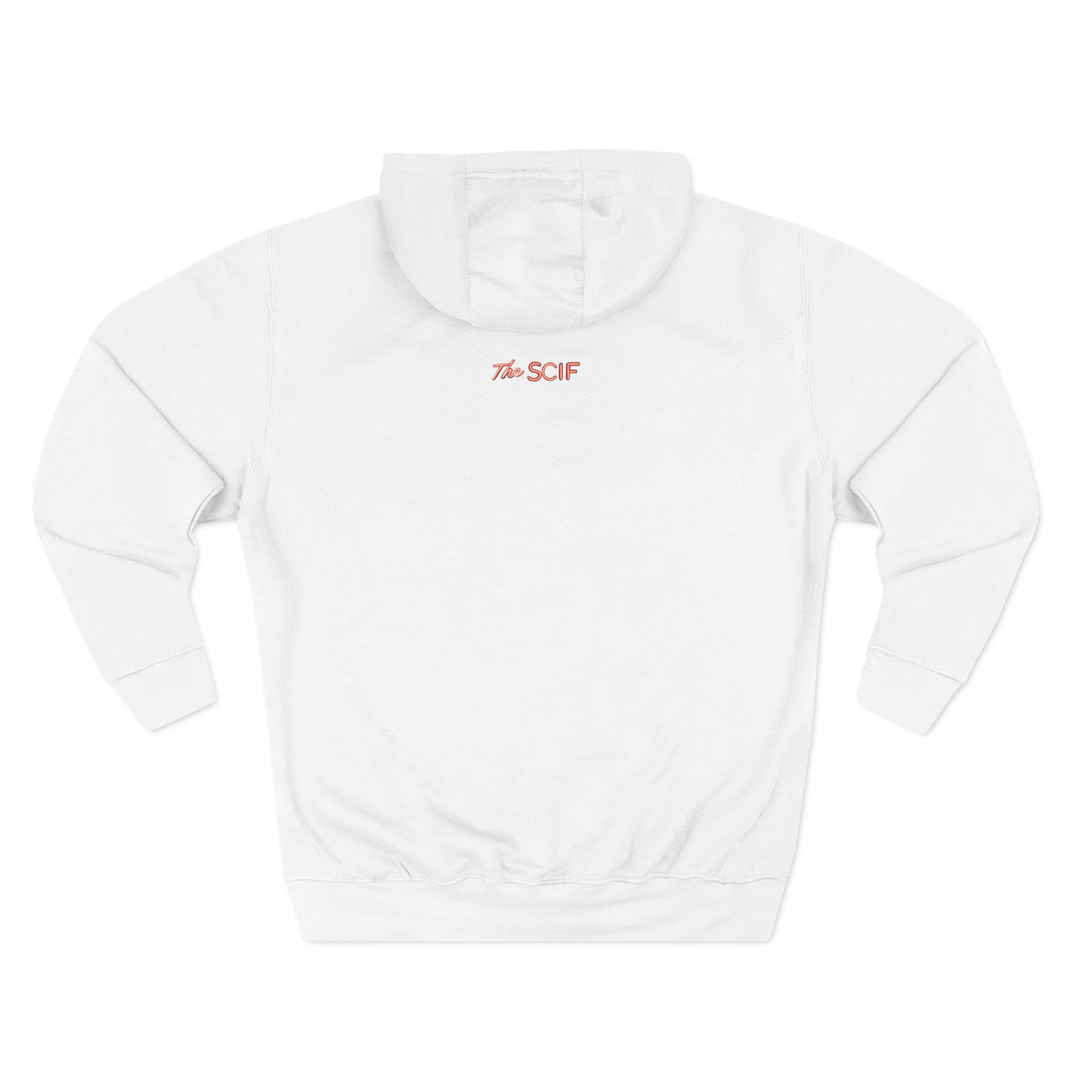 The SCIF Skull Hoodie with Red Glowing Eyes