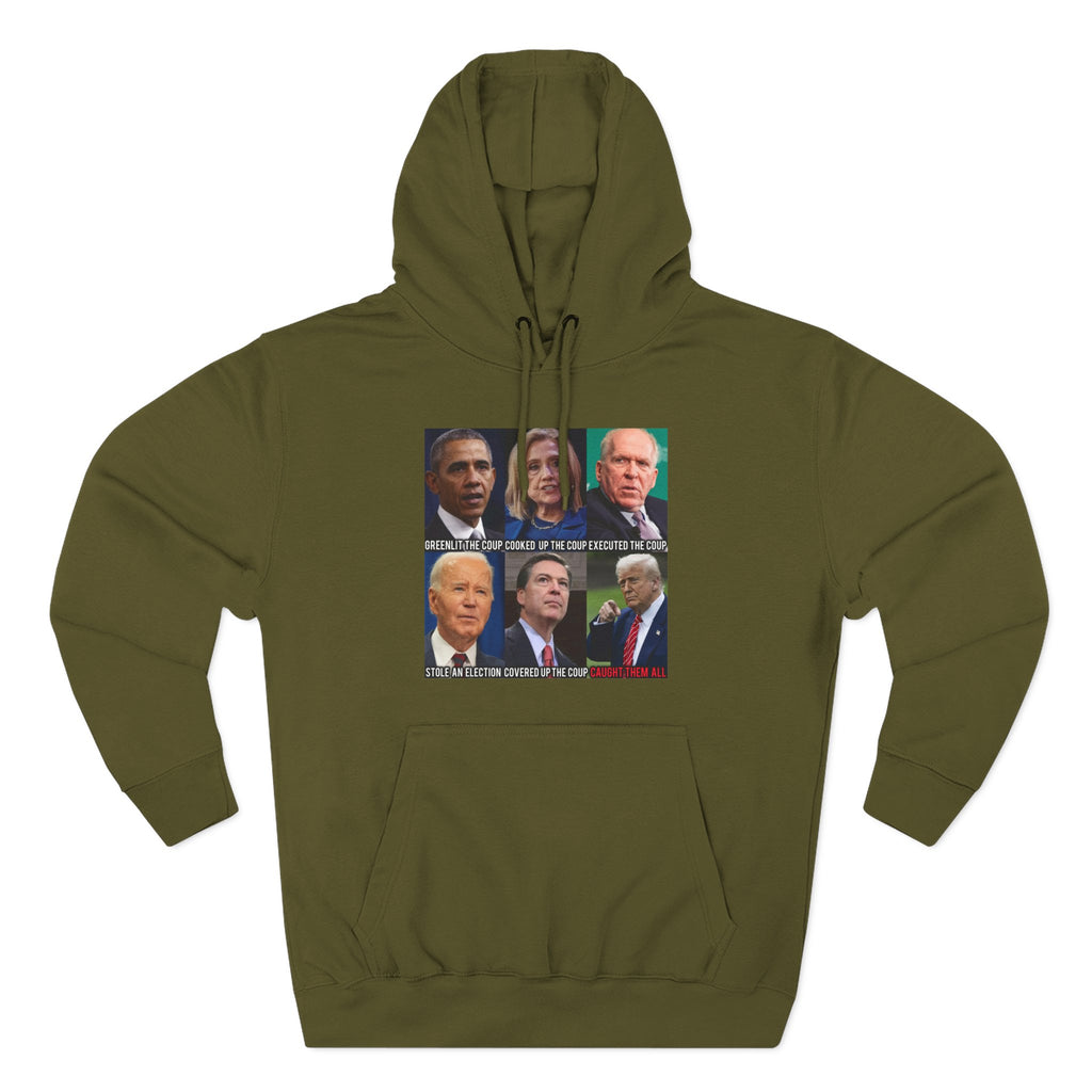 The SCIF Political Figures "Caught Them All" Fleece Hoodie