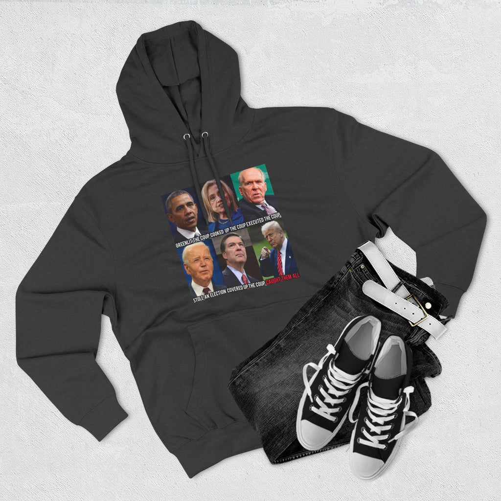 The SCIF Political Figures "Caught Them All" Fleece Hoodie