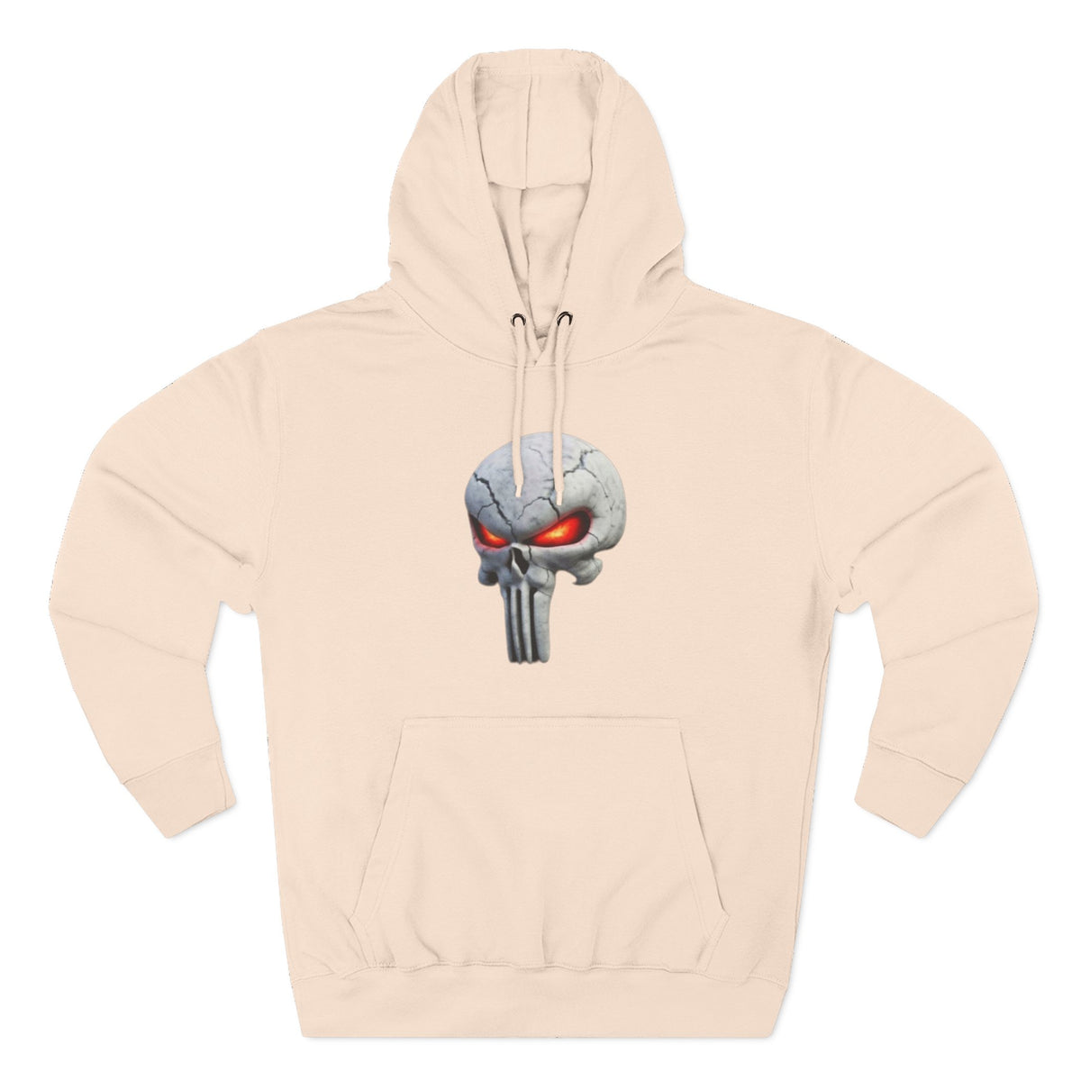 The SCIF Skull Hoodie with Red Glowing Eyes