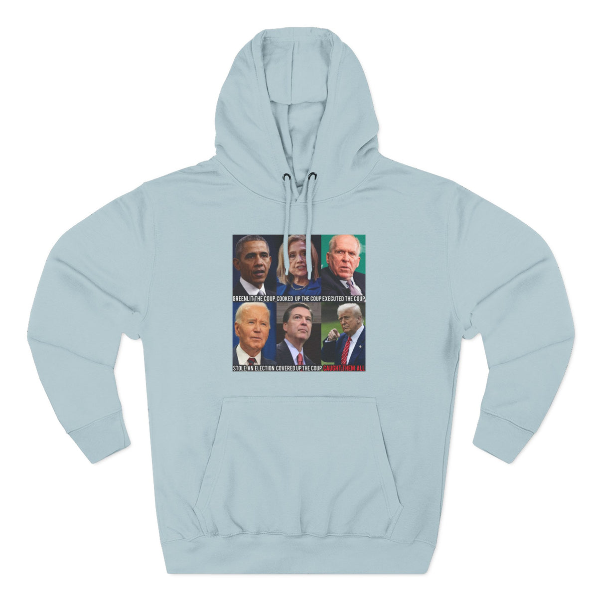 The SCIF Political Figures "Caught Them All" Fleece Hoodie