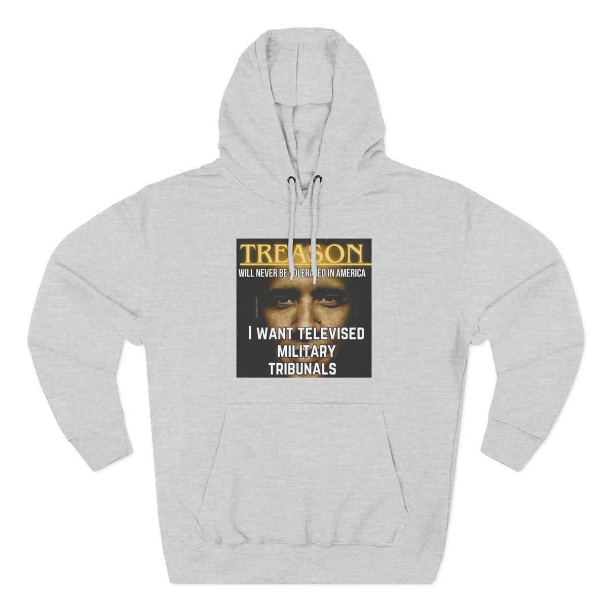 The SCIF "Treason" Televised Military Tribunals Graphic Hoodie
