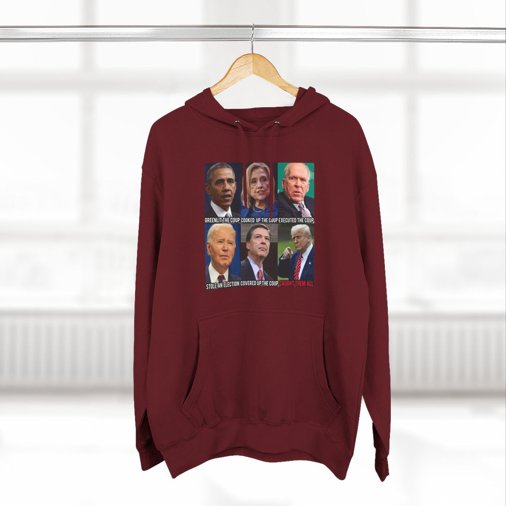 The SCIF Political Figures "Caught Them All" Fleece Hoodie