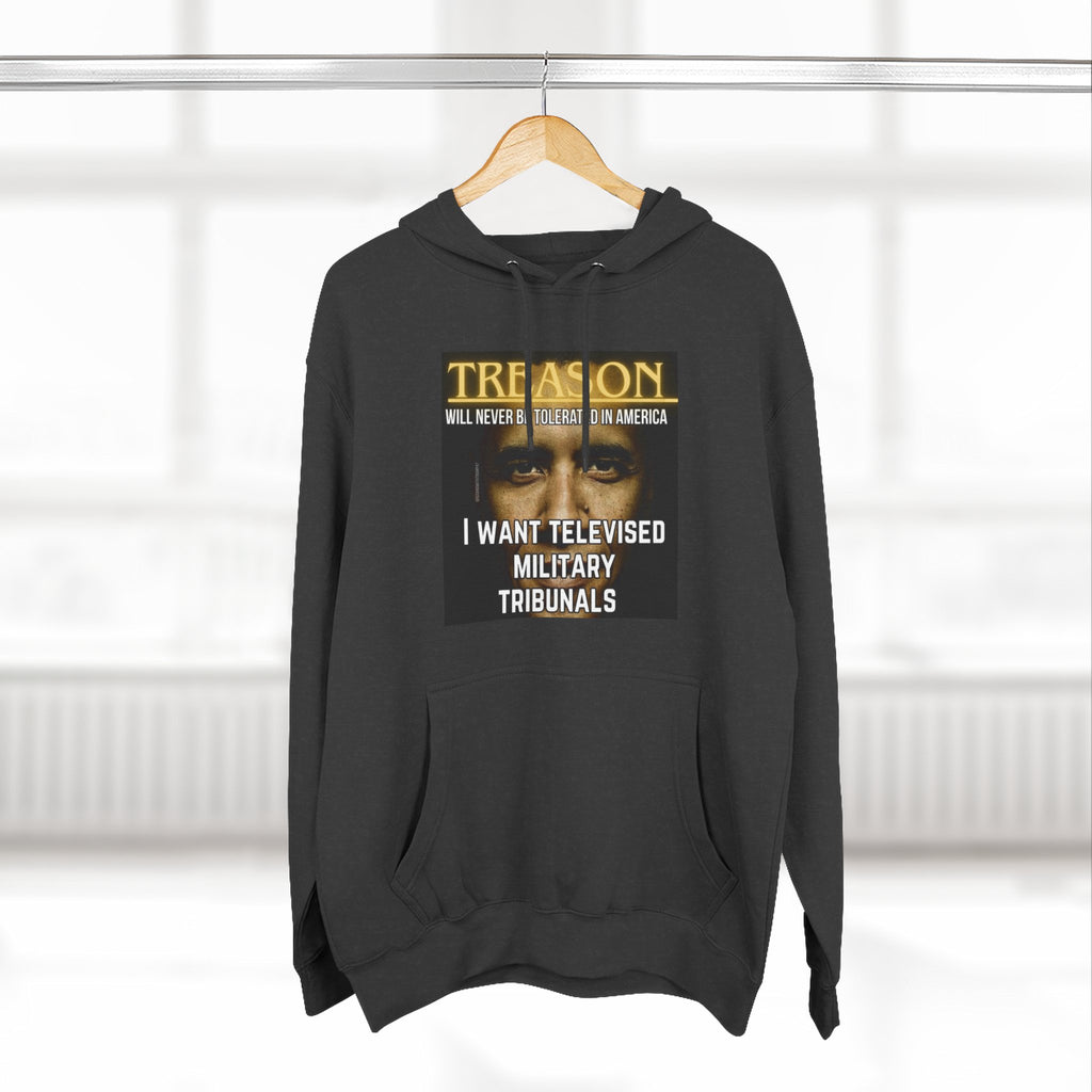 The SCIF "Treason" Televised Military Tribunals Graphic Hoodie