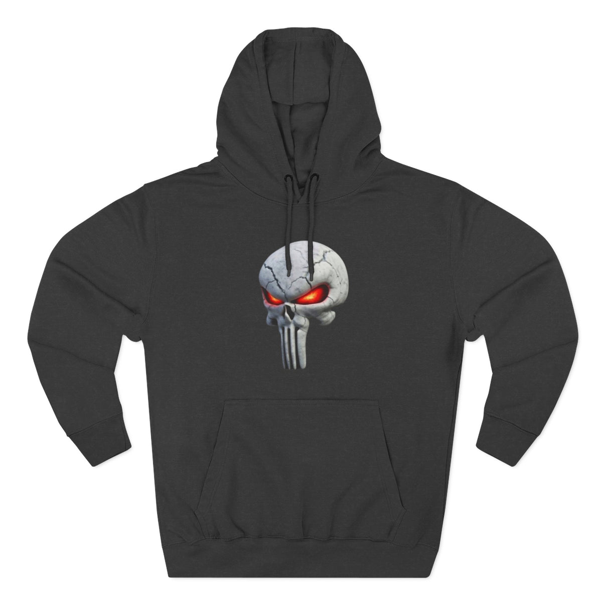 The SCIF Skull Hoodie with Red Glowing Eyes
