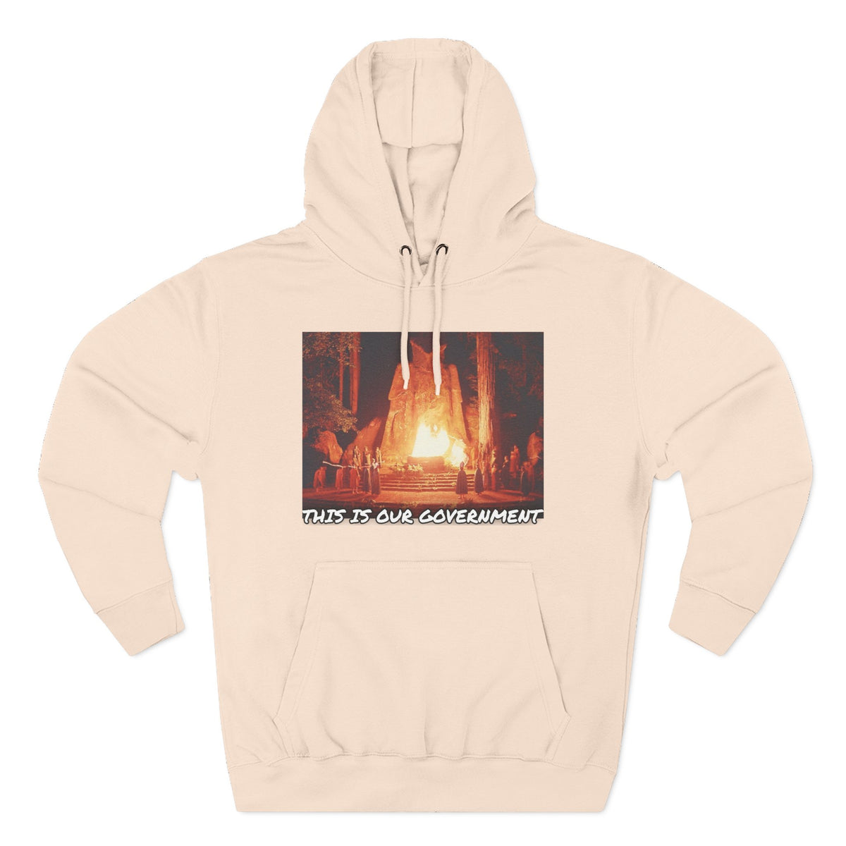 The SCIF Moloch Bohemian Grove "This Is Our Government," Hoodie, Back Quote "Truth Is the Most Effective Weapon..."