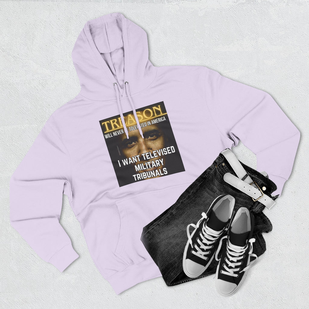 The SCIF "Treason" Televised Military Tribunals Graphic Hoodie