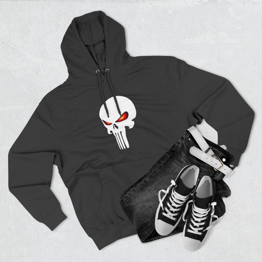 The SCIF Skull "Solid White," Back Quote "Truth Is the Most Effective Weapon," Hoodie