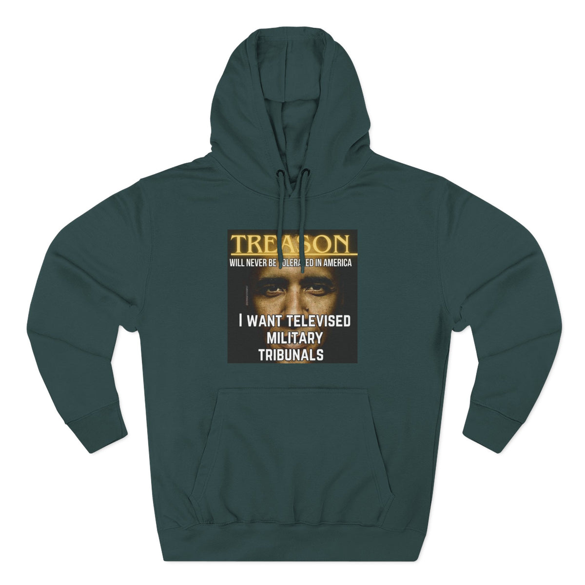 The SCIF "Treason" Televised Military Tribunals Graphic Hoodie