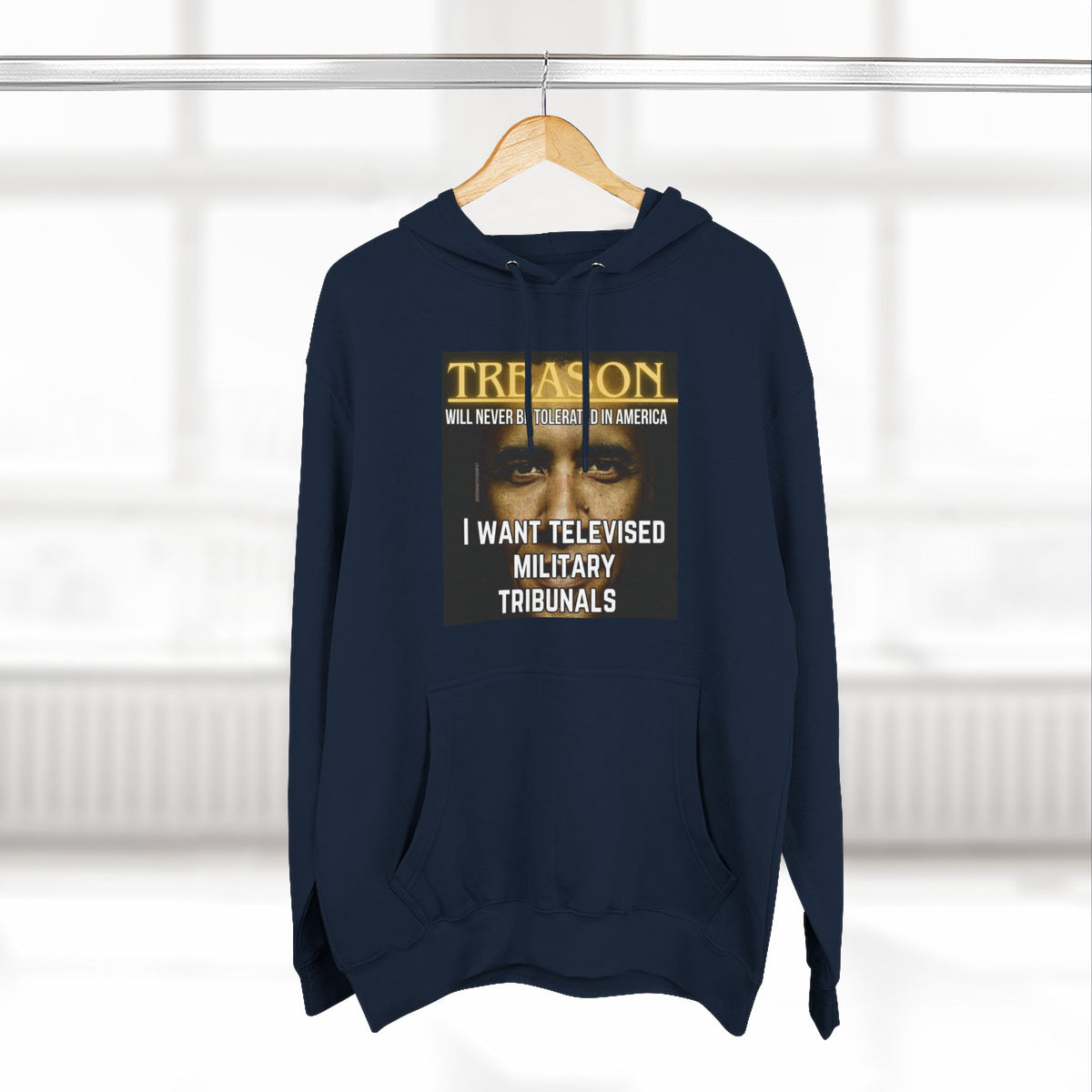 The SCIF "Treason" Televised Military Tribunals Graphic Hoodie