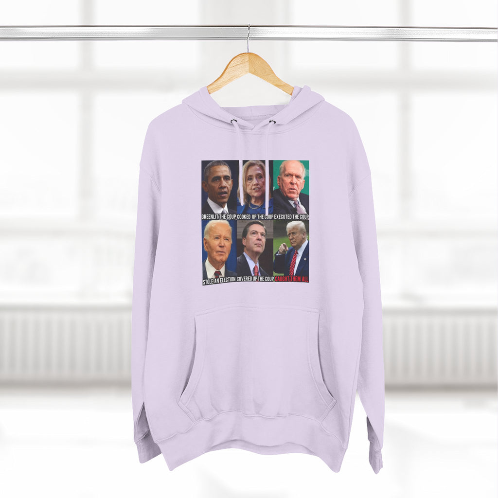 The SCIF Political Figures "Caught Them All" Fleece Hoodie