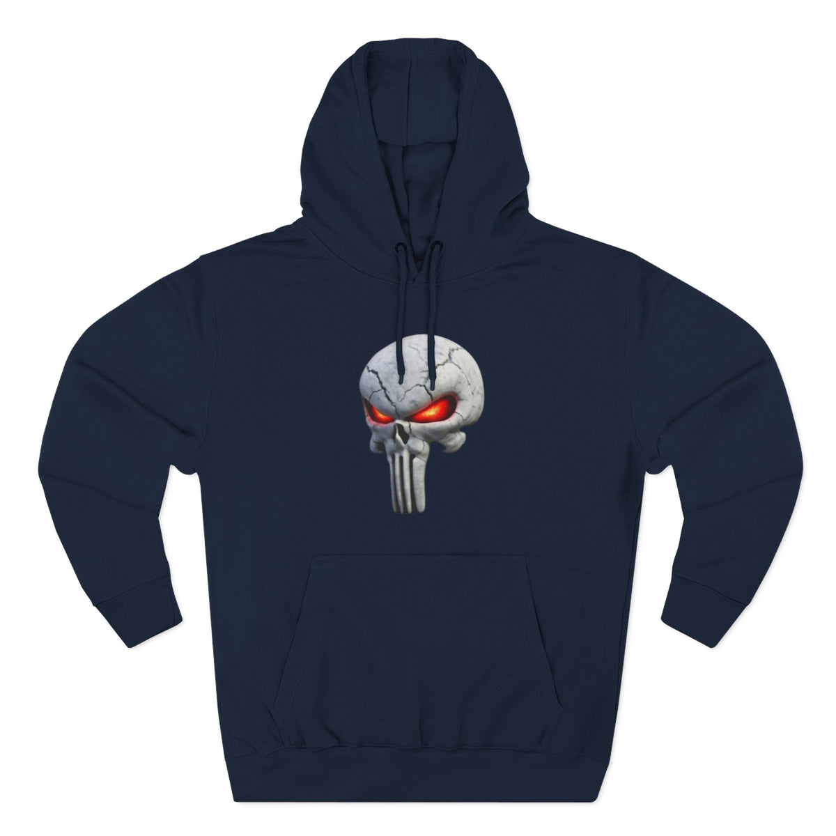 The SCIF Skull Hoodie with Red Glowing Eyes