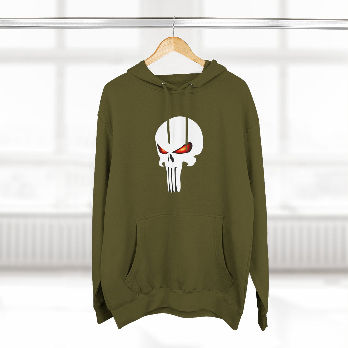 The SCIF Skull "Solid White," Back Quote "Truth Is the Most Effective Weapon," Hoodie