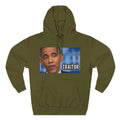 The SCIF "Presidential Traitor Meme" Fleece Hoodie, Back "Money On Pallets Meme."