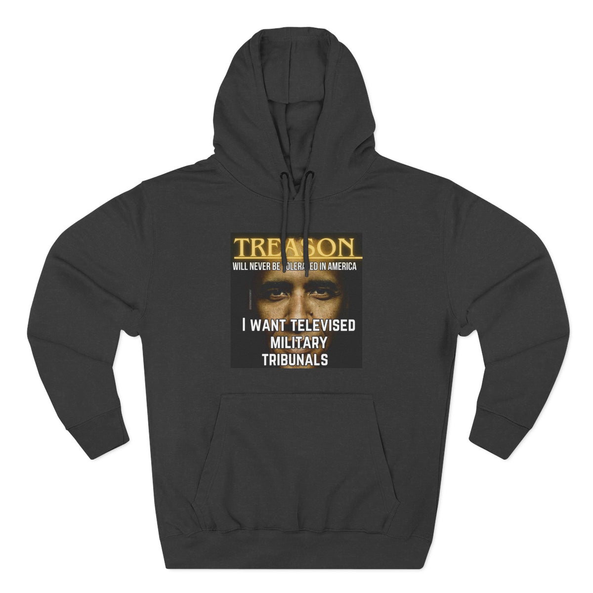 The SCIF "Treason" Televised Military Tribunals Graphic Hoodie