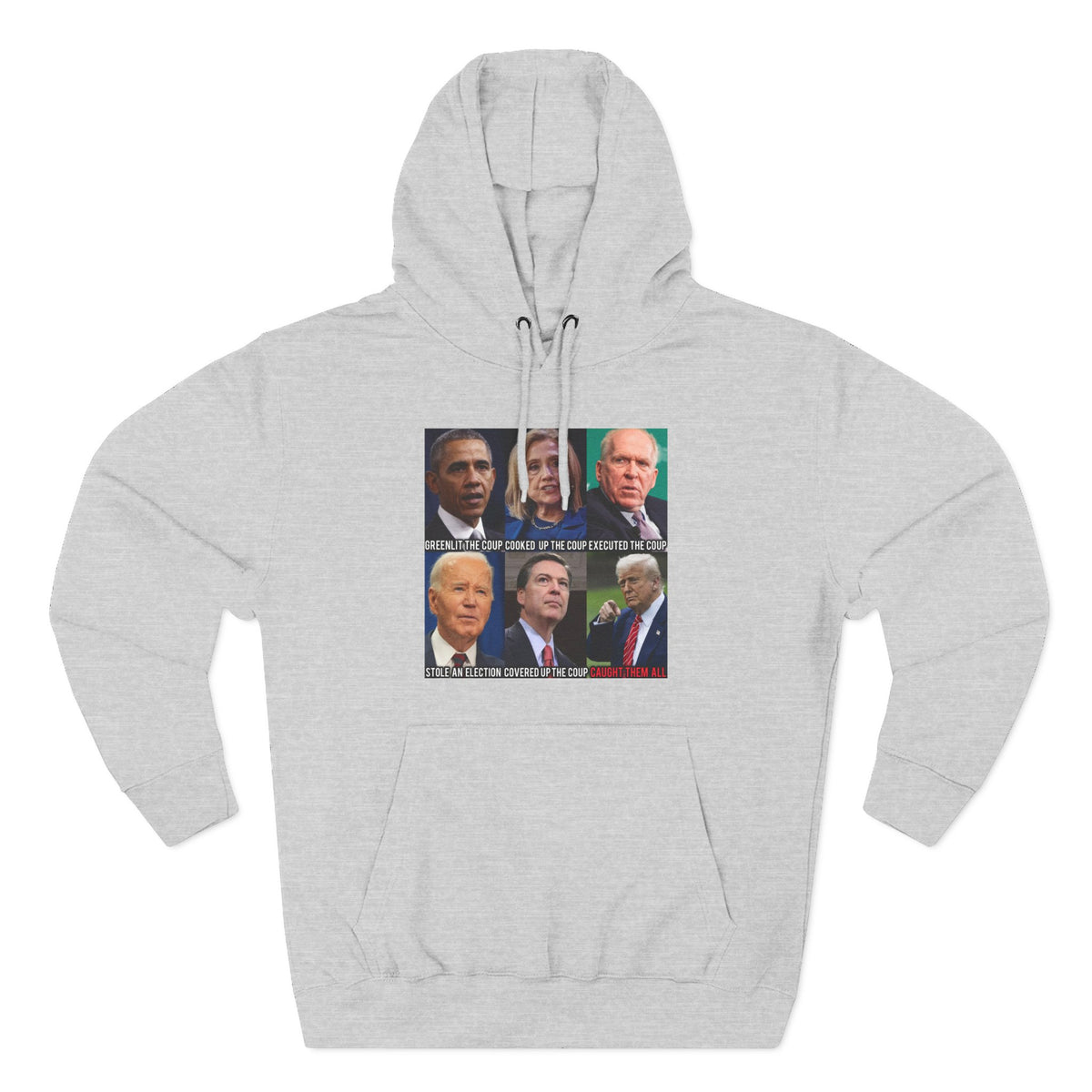The SCIF Political Figures "Caught Them All" Fleece Hoodie
