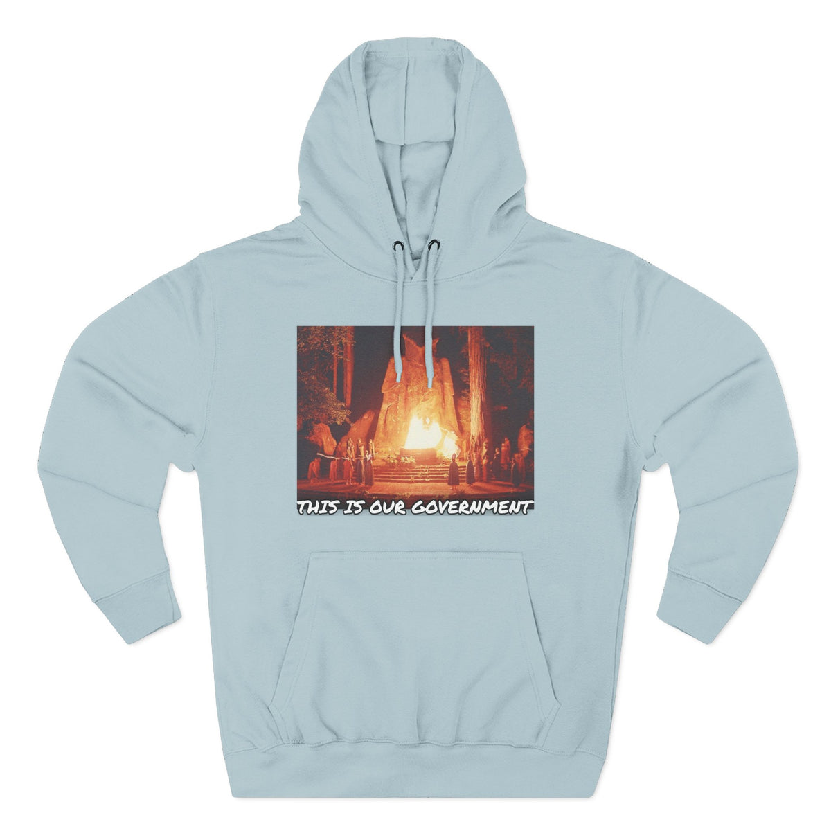 The SCIF Moloch Bohemian Grove "This Is Our Government," Hoodie, Back Quote "Truth Is the Most Effective Weapon..."