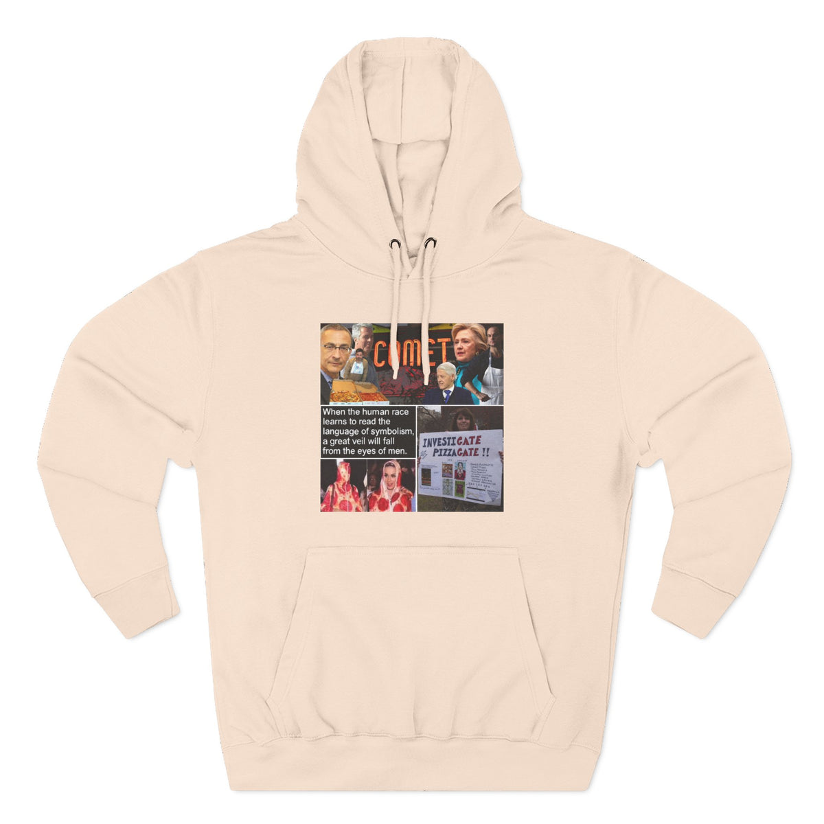 The SCIF "Pizzagate Collage" Fleece hoodie