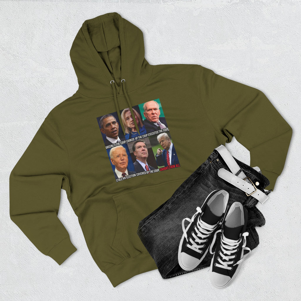 The SCIF Political Figures "Caught Them All" Fleece Hoodie