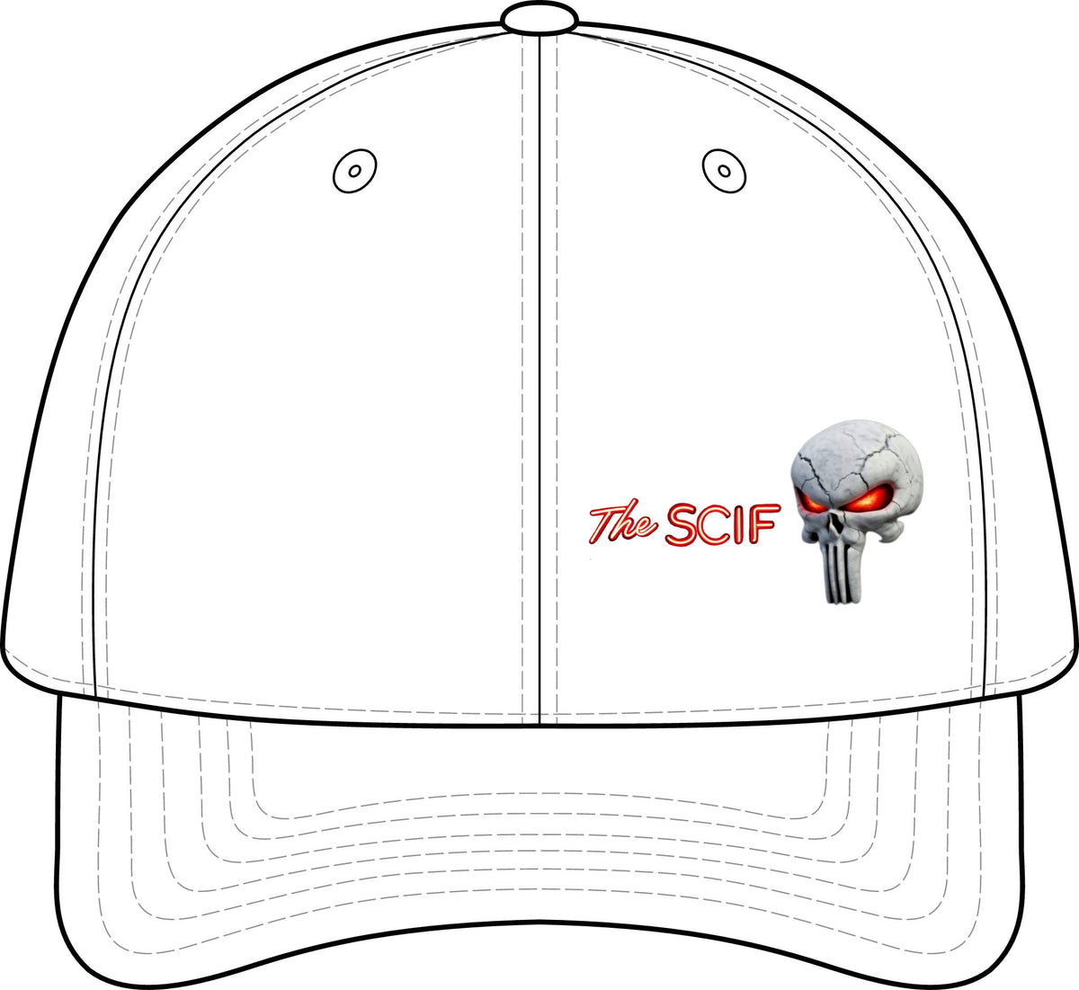 The SCIF Graphic Cap bottom left