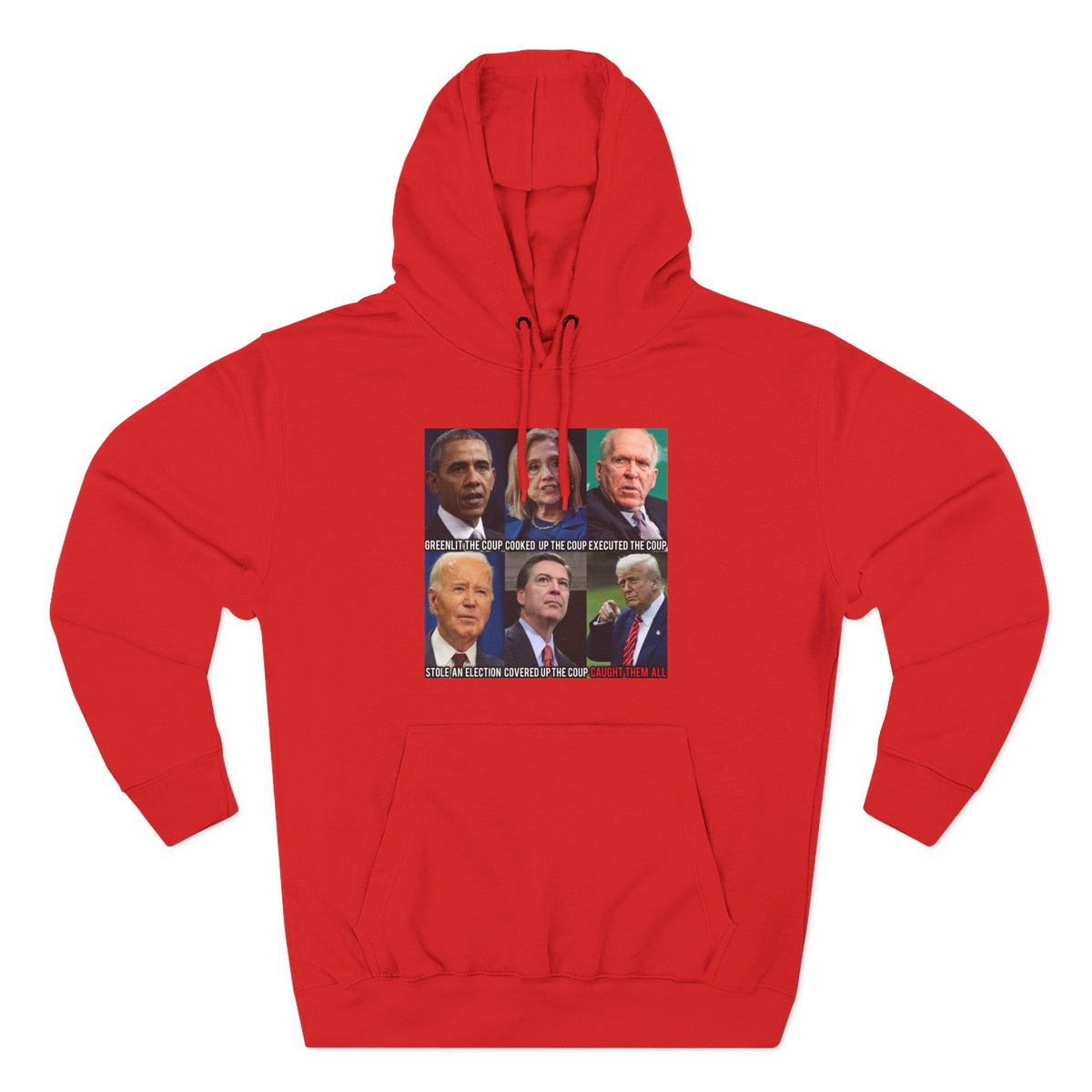 The SCIF Political Figures "Caught Them All" Fleece Hoodie
