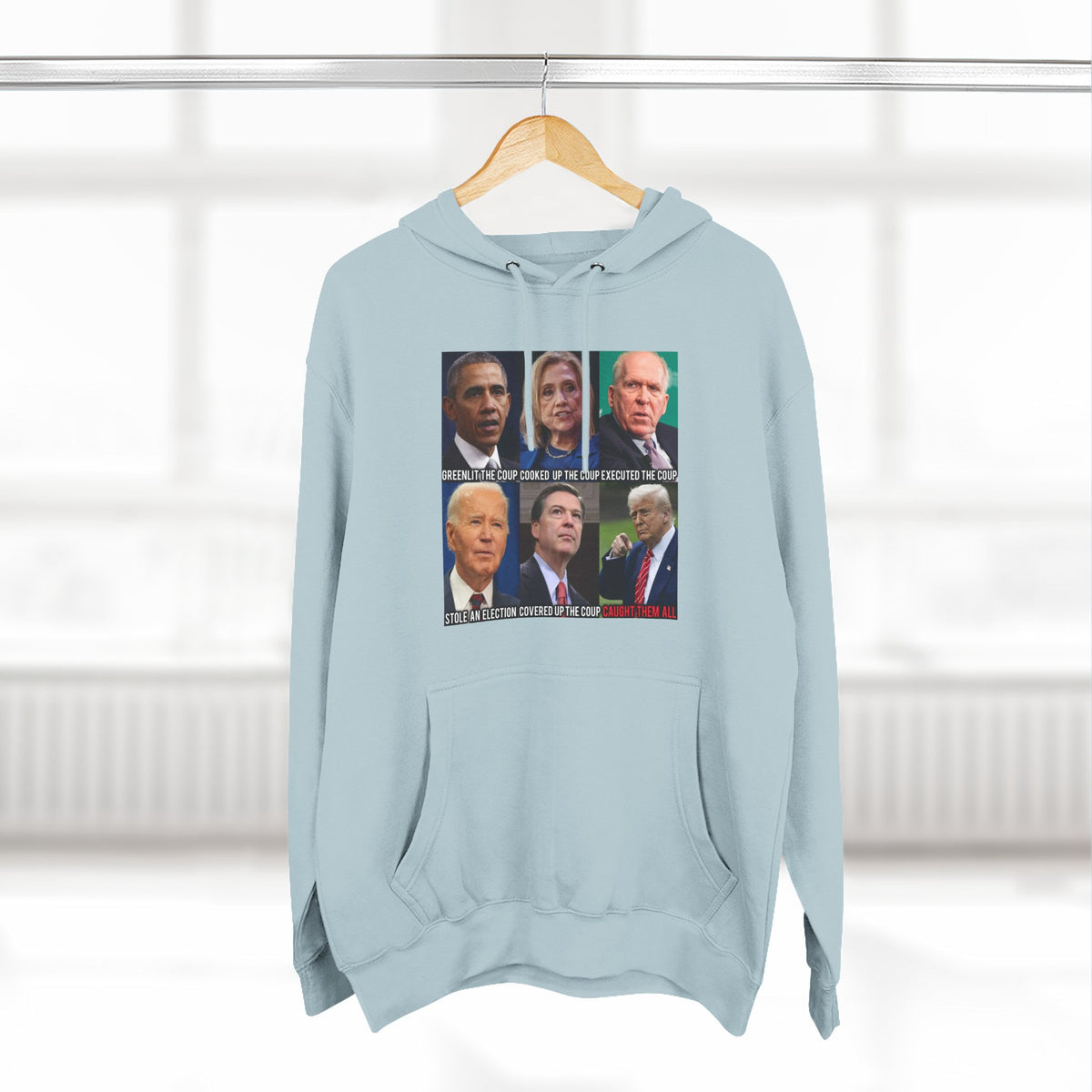 The SCIF Political Figures "Caught Them All" Fleece Hoodie