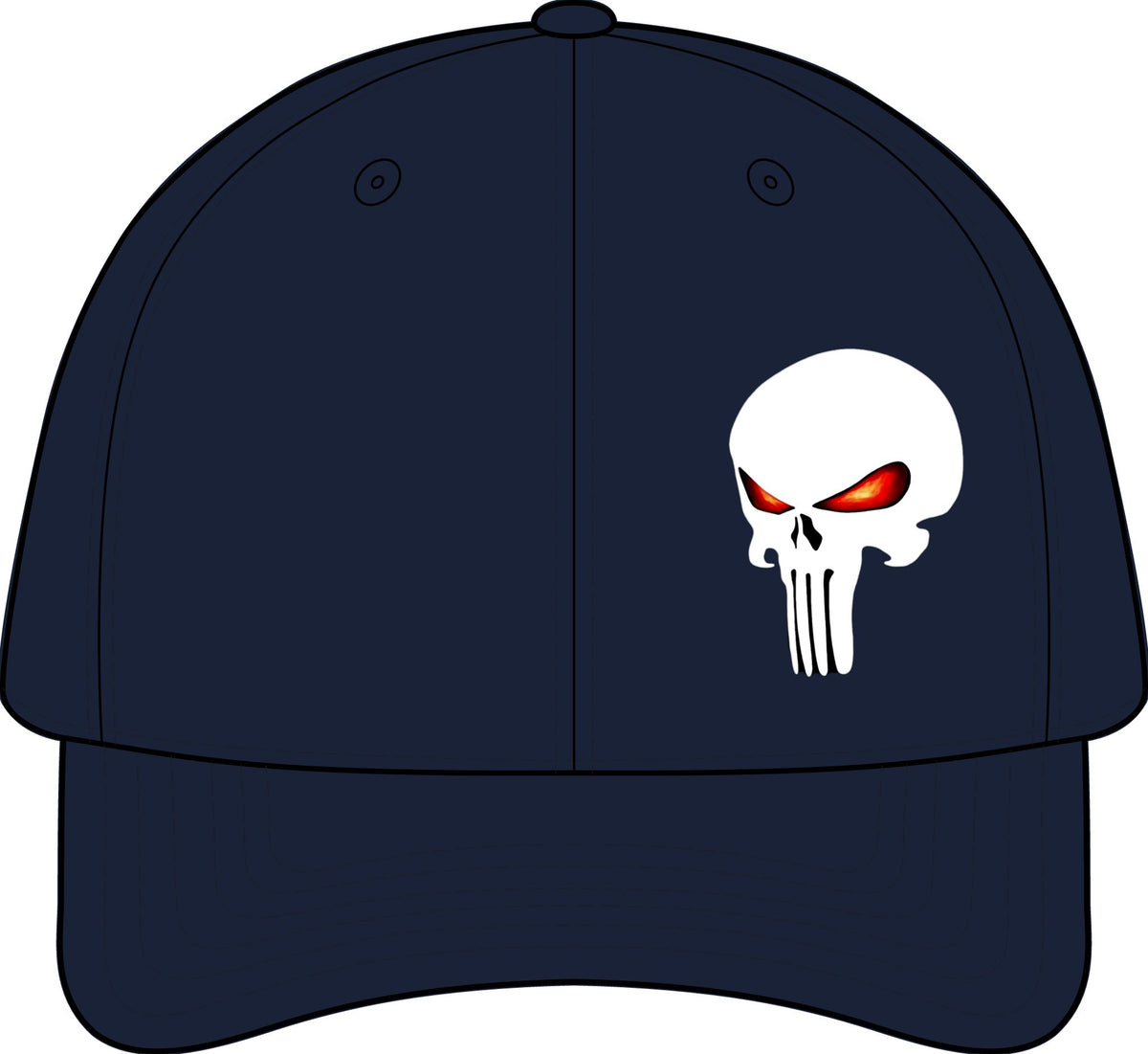 The SCIF Skull "Solid White" Graphic strapback