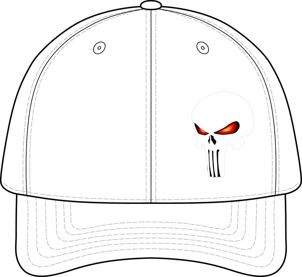 The SCIF Skull "Solid White" Graphic strapback