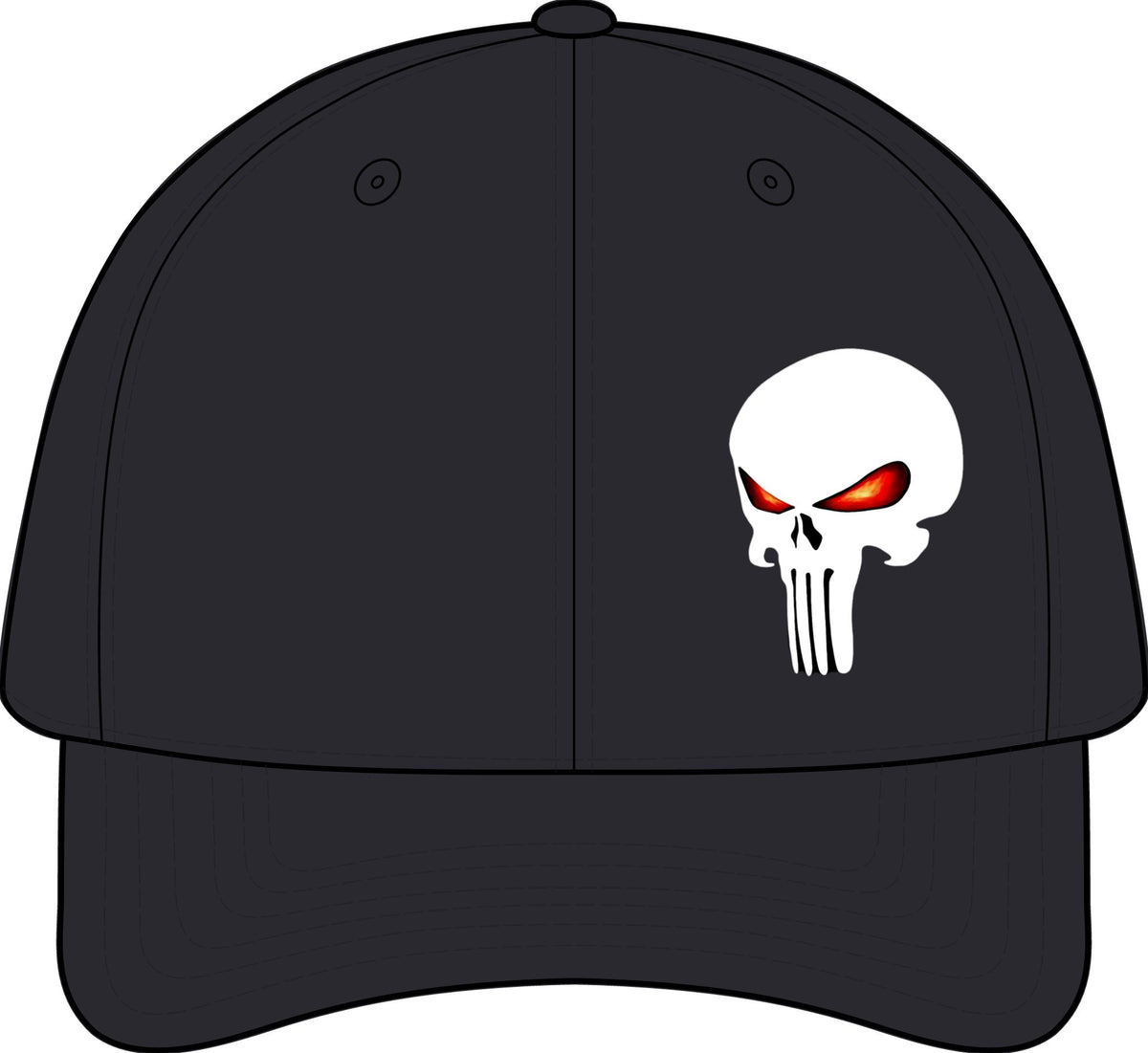 The SCIF Skull "Solid White" Graphic strapback