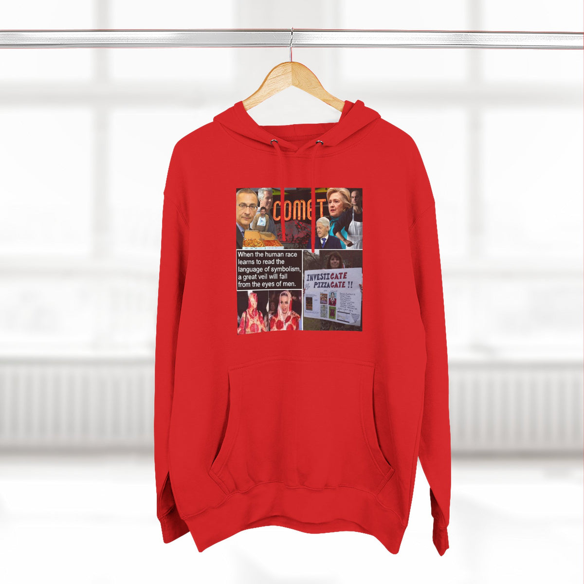 The SCIF "Pizzagate Collage" Fleece hoodie