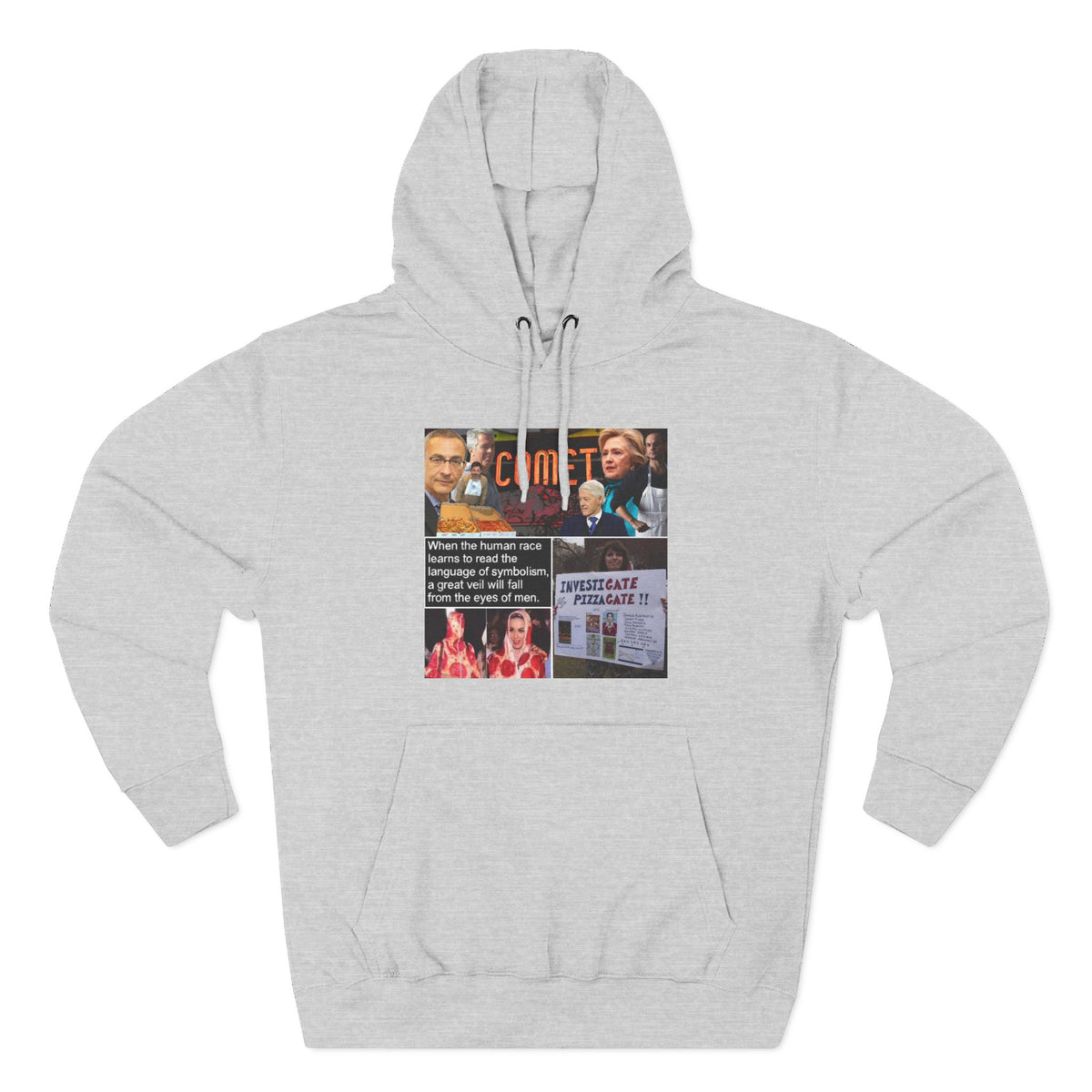 The SCIF "Pizzagate Collage" Fleece hoodie