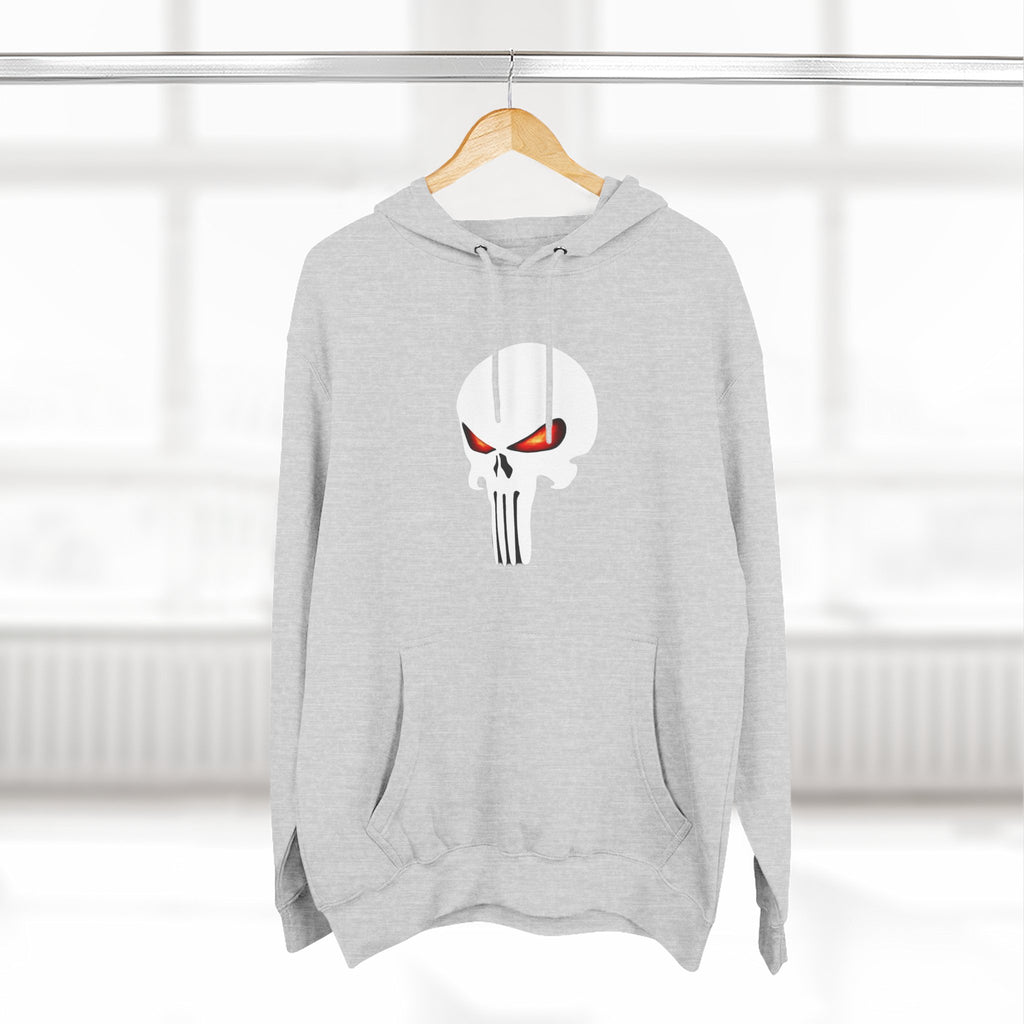 The SCIF Skull "Solid White," Back Quote "Truth Is the Most Effective Weapon," Hoodie
