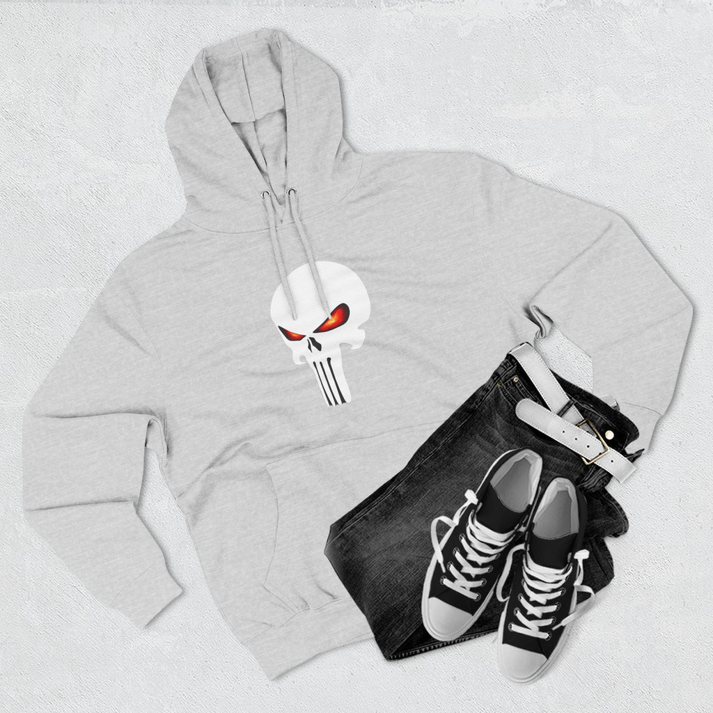 The SCIF Skull "Solid White," Back Quote "Truth Is the Most Effective Weapon," Hoodie
