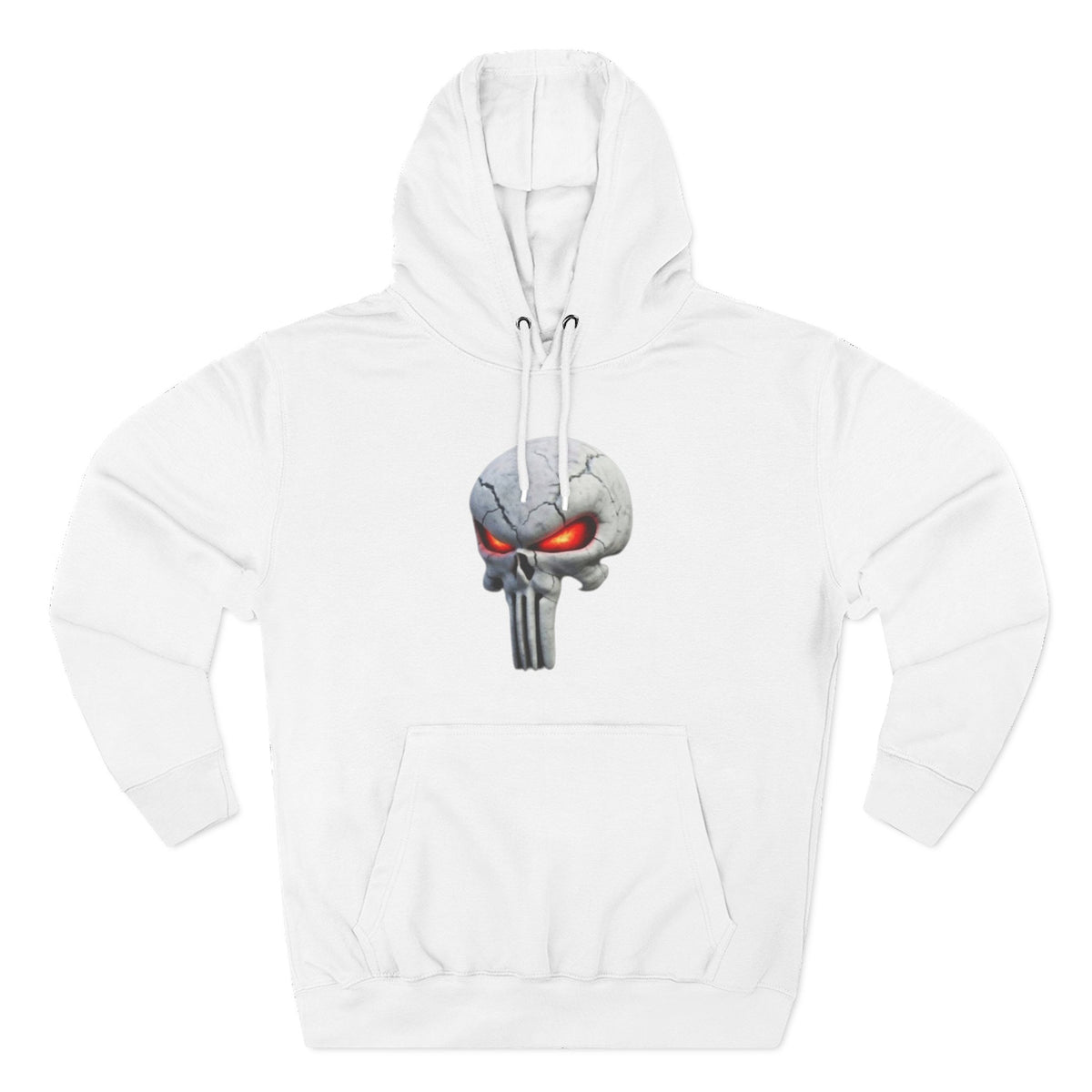 The SCIF Skull Hoodie with Red Glowing Eyes