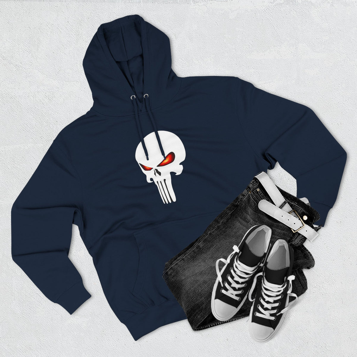 The SCIF Skull "Solid White," Back Quote "Truth Is the Most Effective Weapon," Hoodie