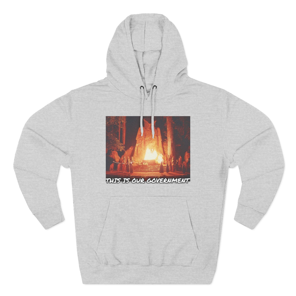 The SCIF Moloch Bohemian Grove "This Is Our Government," Hoodie, Back Quote "Truth Is the Most Effective Weapon..."