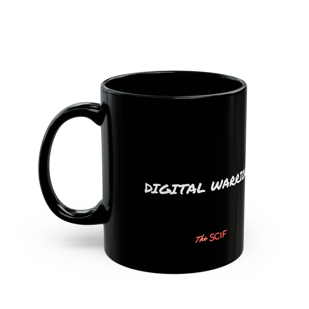 Black Ceramic Mug — Digital Warrior “Truth Is the Most Effective Weapon” Inspirational Quote Coffee Cup