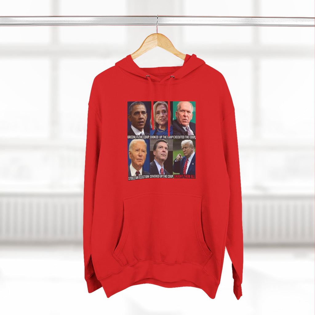 The SCIF Political Figures "Caught Them All" Fleece Hoodie