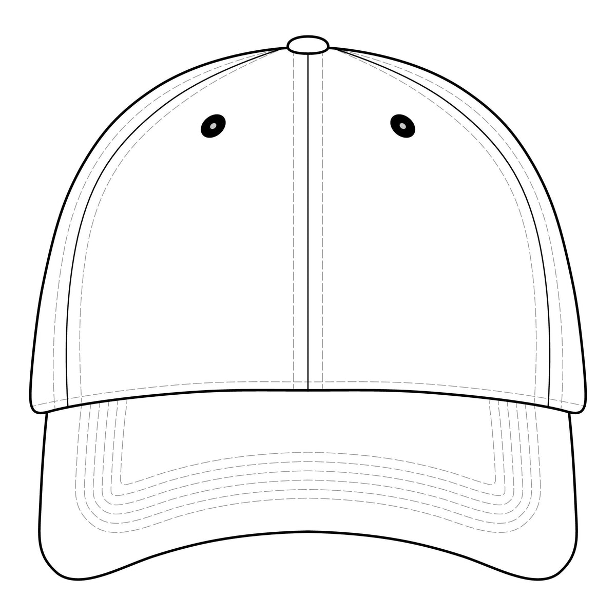 The SCIF Skull "Solid White" Embroidered Strapback