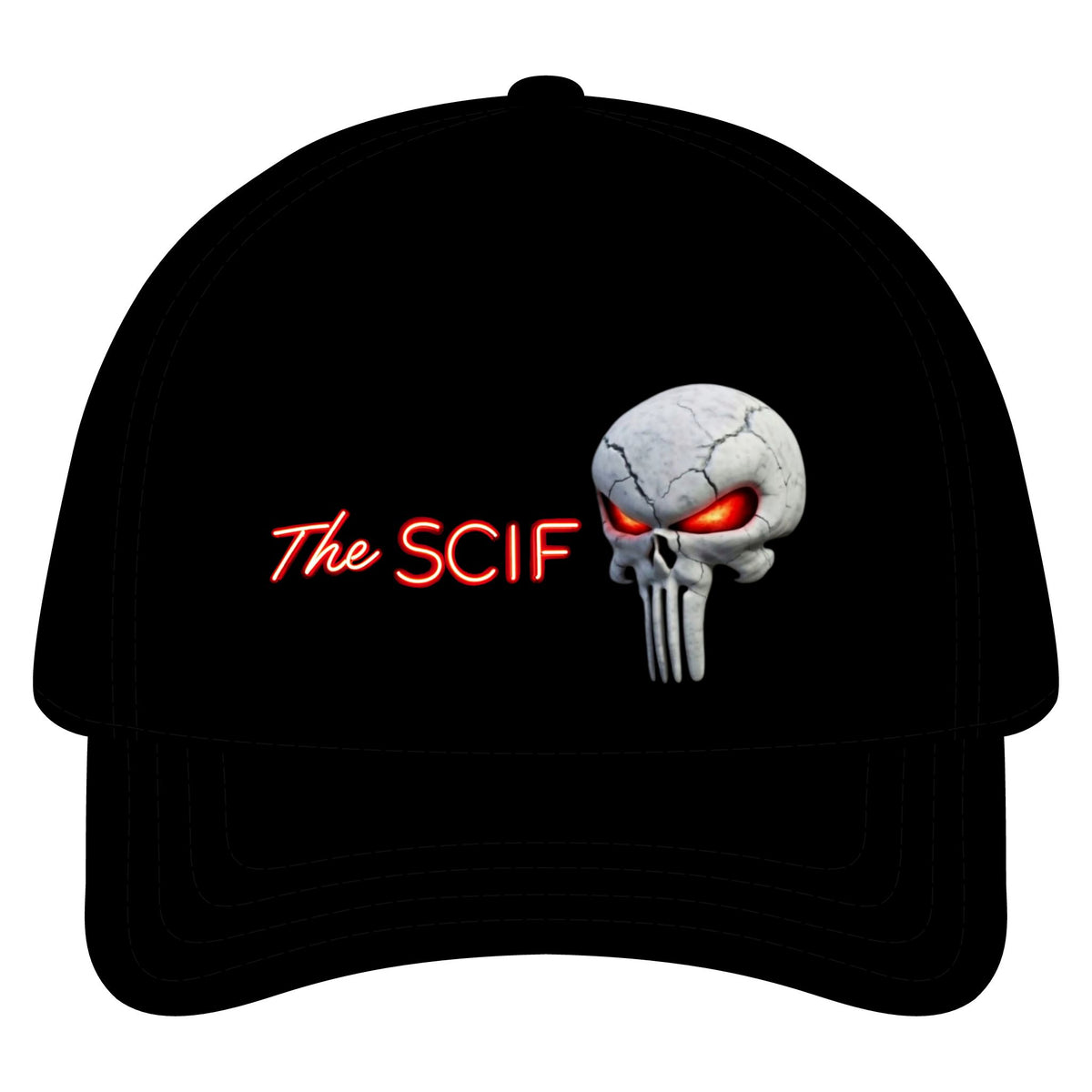 The SCIF Logo/Skull 5 Panel Snapback Hat