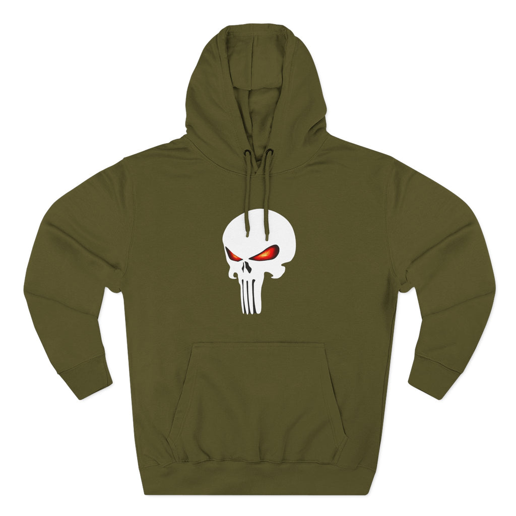 The SCIF Skull "Solid White," Back Quote "Truth Is the Most Effective Weapon," Hoodie