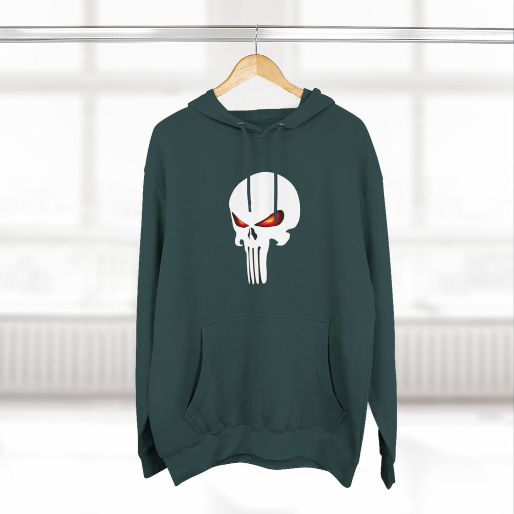 The SCIF Skull "Solid White," Back Quote "Truth Is the Most Effective Weapon," Hoodie